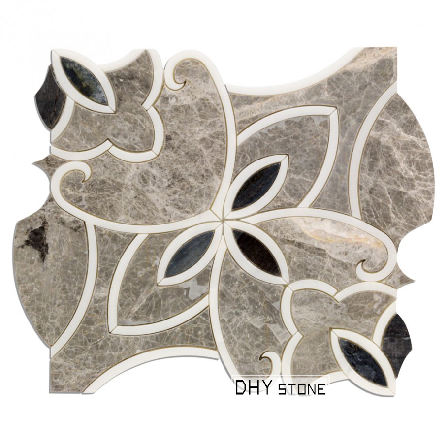286-309mm-flower-shapes-brown-stone-mosaics-tiles-