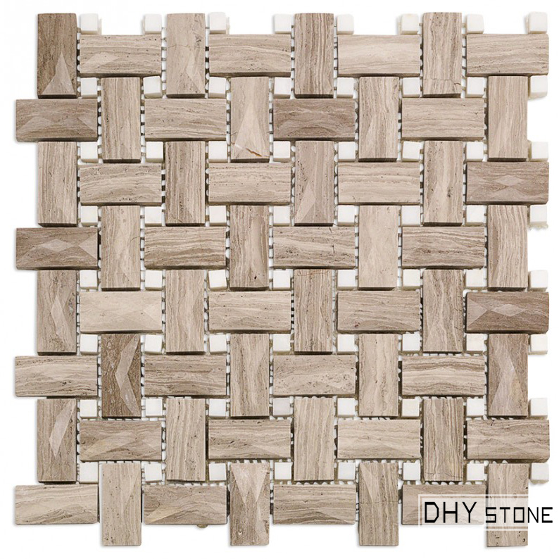 298-298mm-brown-3D-basket-weave-stone-mosaic-wall-tiles (1)