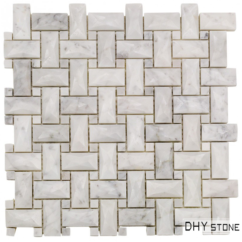 298-298mm-white-3D-basket-weave-stone-mosaic-wall-tiles (5)