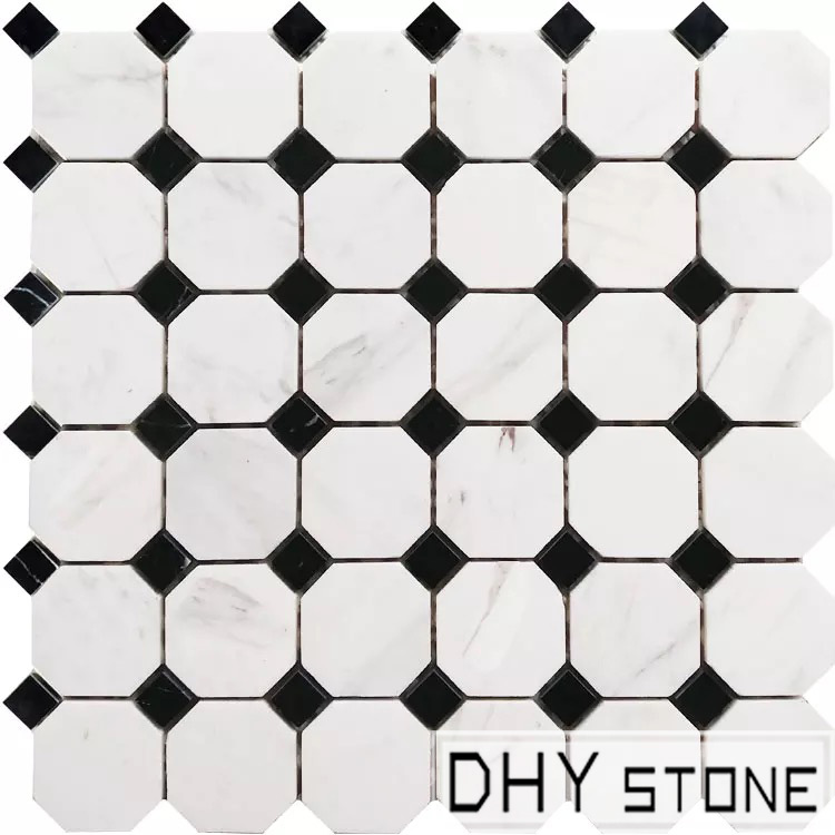 300-300mm-white-and-black-octagon-marble-mosaic-tile-polished (1)