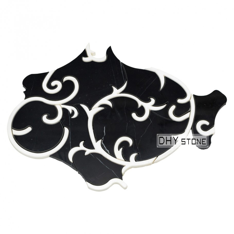 305-305mm-black-decorative-pattern-stone-tiles (5)