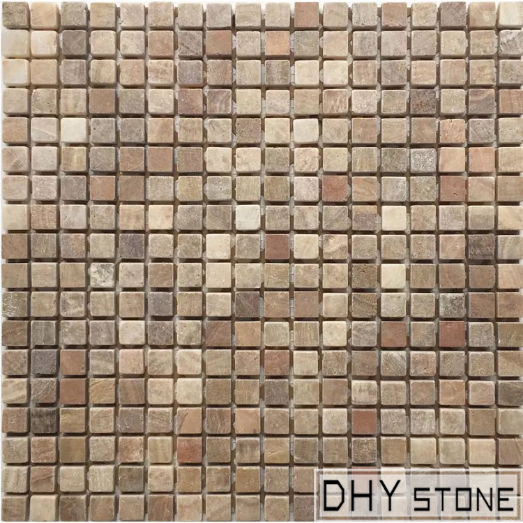 305-305mm-brown-Honed-finish-square-stone-mosaic-tile (6)