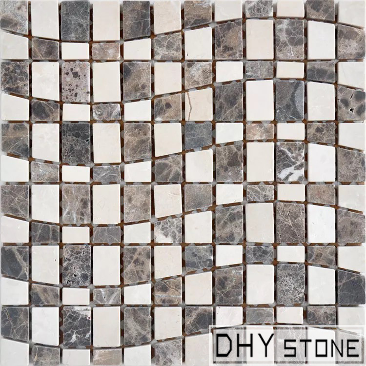 305-305mm-brown-waveform-Honed-stone-mosaic-tiles (1)