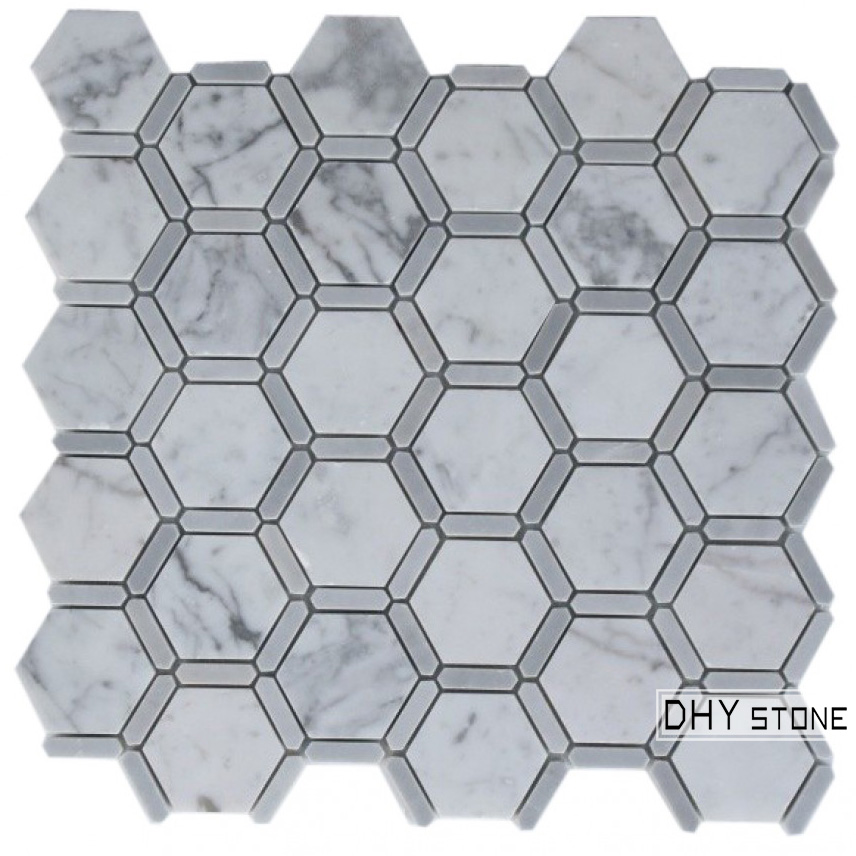 305-305mm-hexagon-frame-white-stone-mosaic-tiles (1)