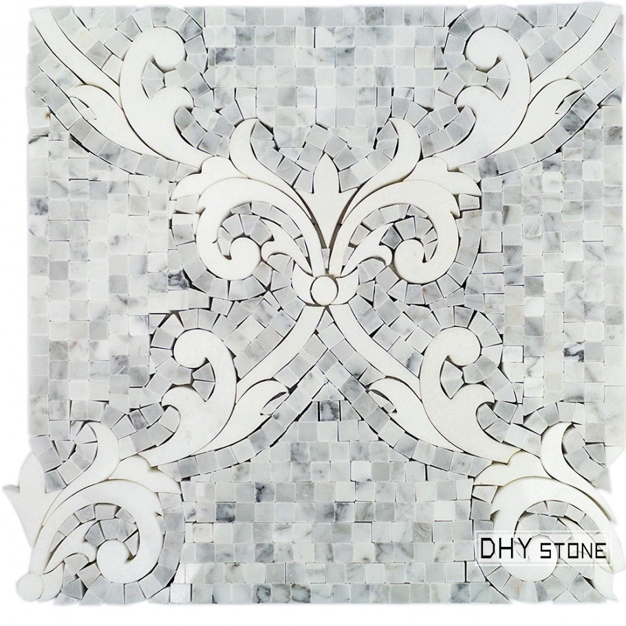 305-305mm-leaf-pattern-grey-stone-mosaic-