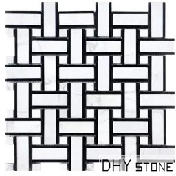 305-305mm-white-basket-weave-pattern-marble-mosaic-tile (1)