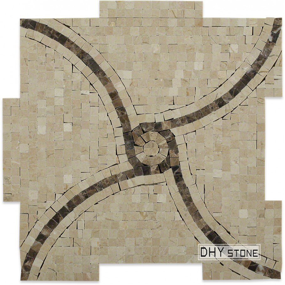 305-305mm-windmill-pattern-brown-stone-mosaics-