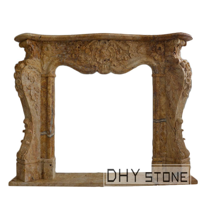 fireplace-traditional-brown-marble-dhy-stone