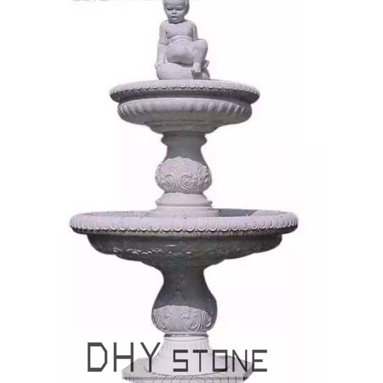 fountain-white-statue-garden-granite-dhy-stone
