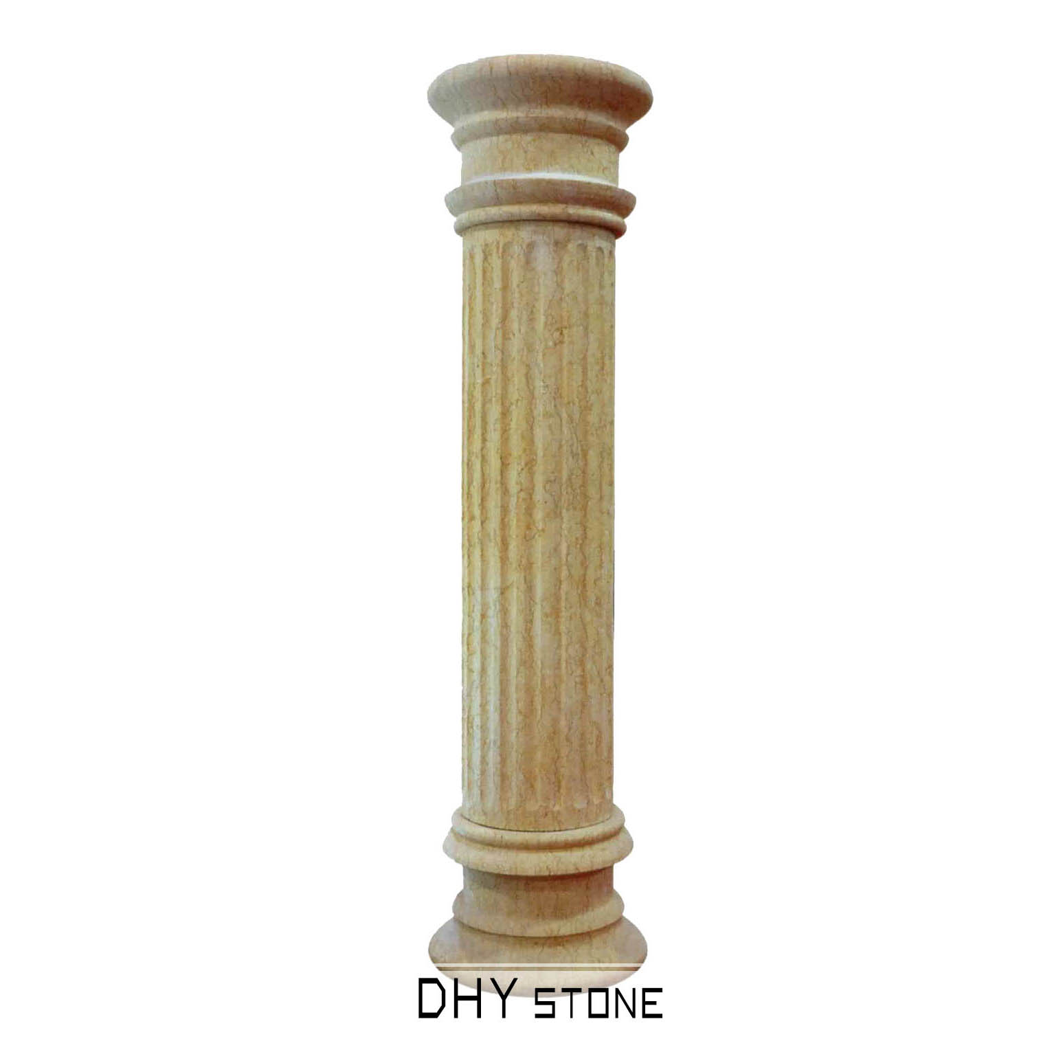 pillar-round-marble-beige-dhy-stone