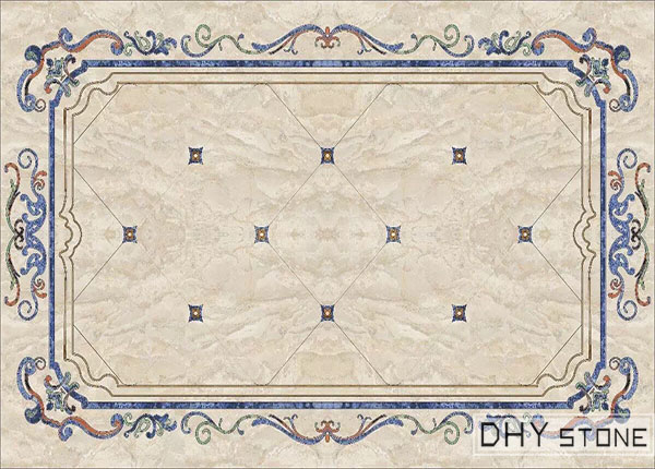 rectangle-floor-Medallions-backsplash-marble-stone-decor- (15)