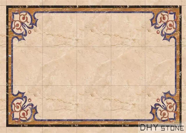 rectangle-floor-Medallions-backsplash-marble-stone-decor- (16)