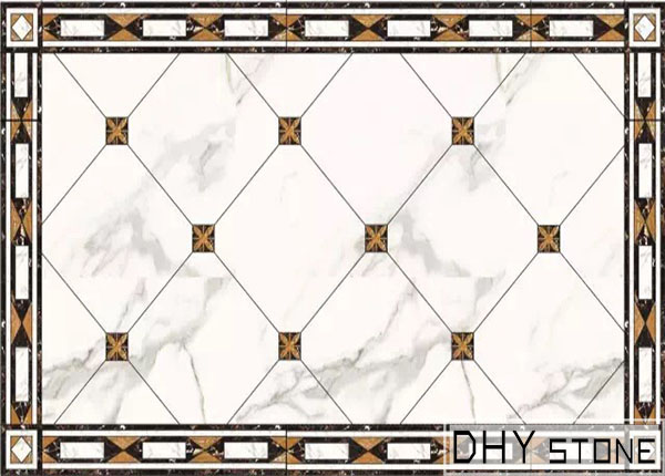 rectangle-floor-Medallions-backsplash-marble-stone-decor- (19)