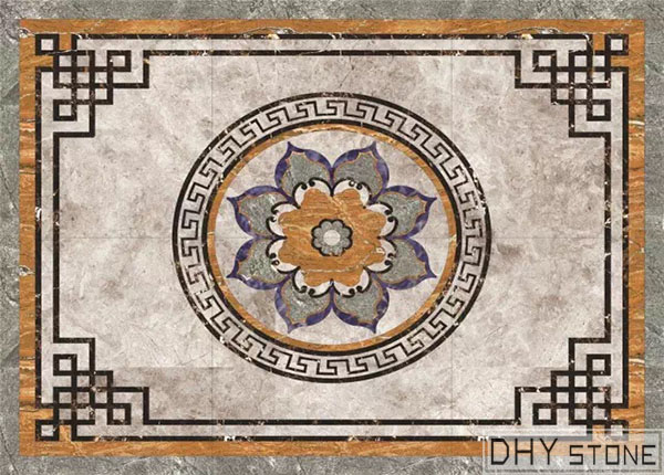 rectangle-floor-Medallions-backsplash-marble-stone-decor- (20)