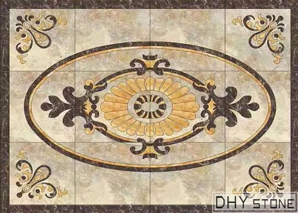 rectangle-floor-Medallions-backsplash-marble-stone-decor- (23)