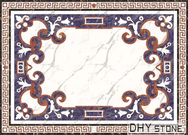 rectangle-floor-Medallions-backsplash-marble-stone-decor- (37)