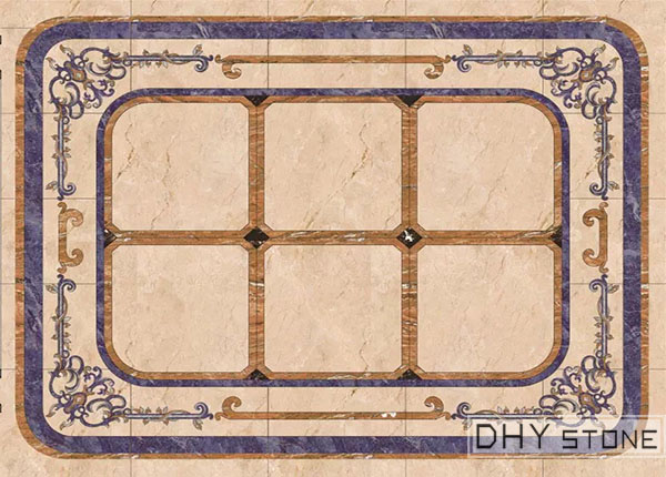 rectangle-floor-Medallions-backsplash-marble-stone-decor- (7)