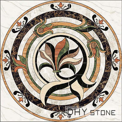 round-floor-Medallions-backsplash-marble-stone-decor (1)-