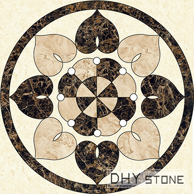 round-floor-Medallions-backsplash-marble-stone-decor (10)