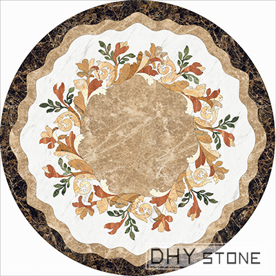 round-floor-Medallions-backsplash-marble-stone-decor (13)