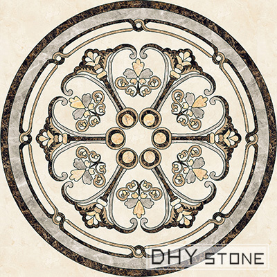 round-floor-Medallions-backsplash-marble-stone-decor (16)-