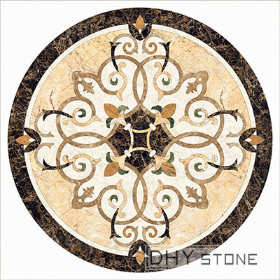 round-floor-Medallions-backsplash-marble-stone-decor (17)-