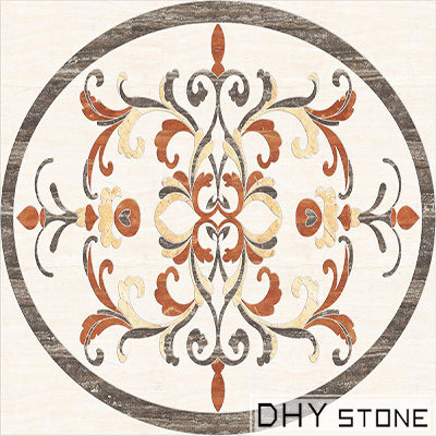 round-floor-Medallions-backsplash-marble-stone-decor (2)