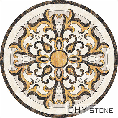 round-floor-Medallions-backsplash-marble-stone-decor (22)
