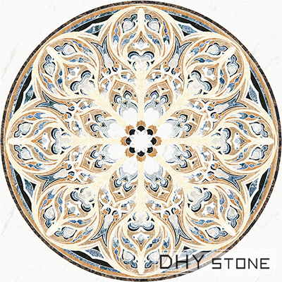 round-floor-Medallions-backsplash-marble-stone-decor (37)