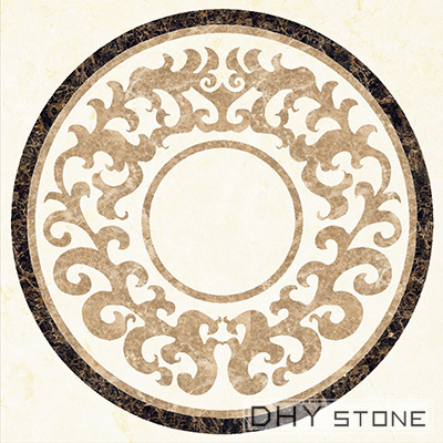 round-floor-Medallions-backsplash-marble-stone-decor (4)