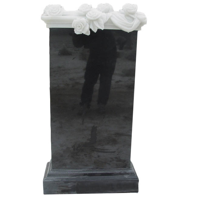 tombstone-black-granite-white-marble-