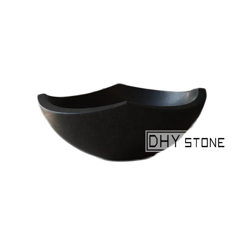 vessel-sink-basin-black--granite--honed-round-dhy-stone