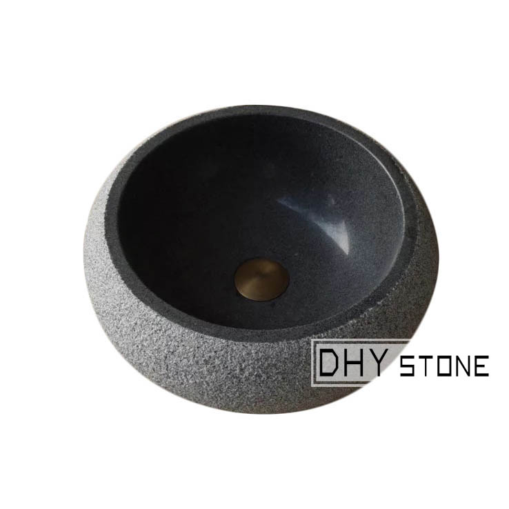 vessel-sink-basin-black-granite-sandblasted-round-dhy-stone