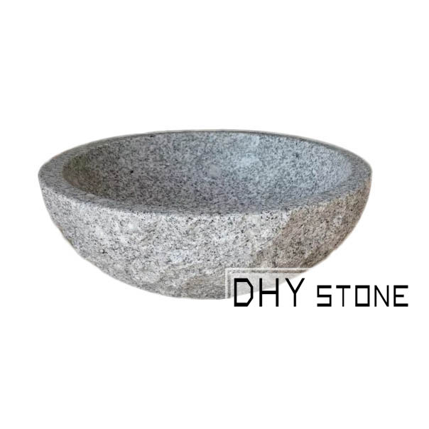 vessel-sink-basin-grey-granite-chiseled-round-dhy-stone