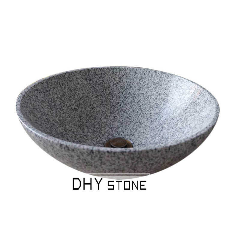 vessel-sink-basin-grey --granite-polished-round-dhy-stone