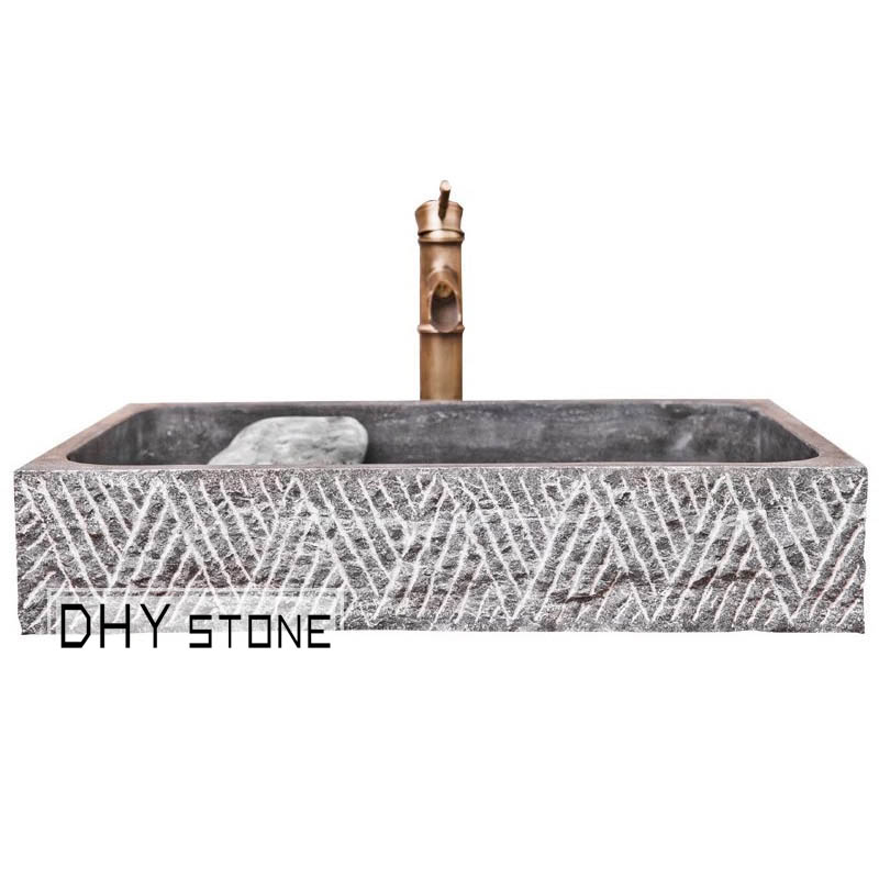 vessel-sink-basin-grey-granite-square-chiseled-dhy-stone