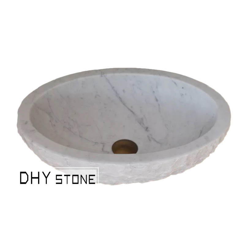 vessel-sink-basin-white-marble-chiseled-oval-dhy-stone