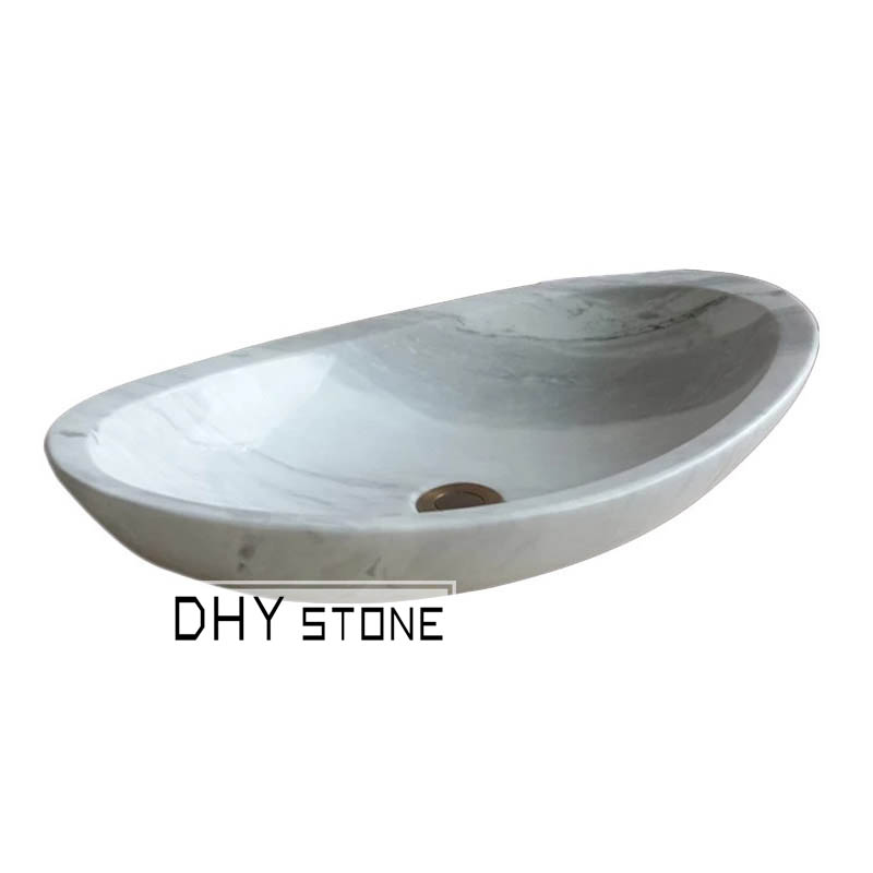 vessel-sink-white-marble-boat-shape-dhy-stone